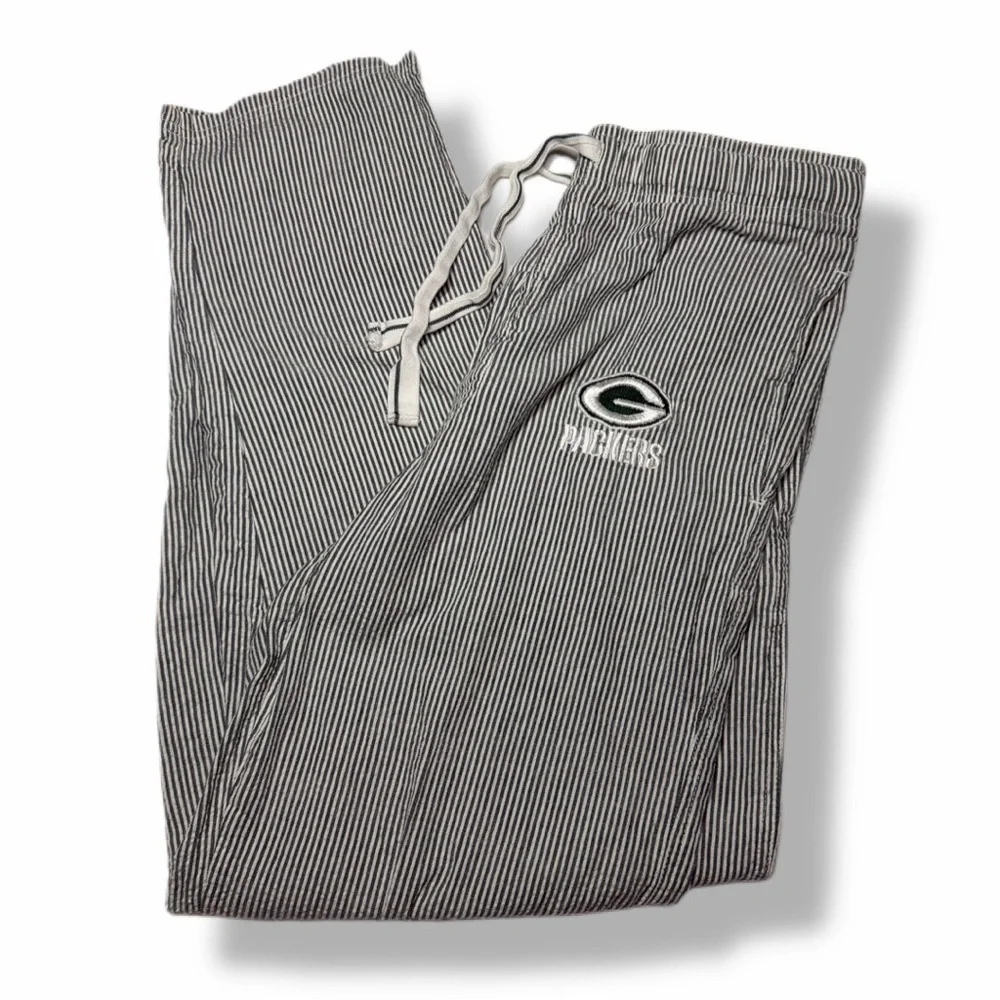 Green Bay Packers Lounge Pajama Pants Reebok NFL Team Apparel Striped Size Small